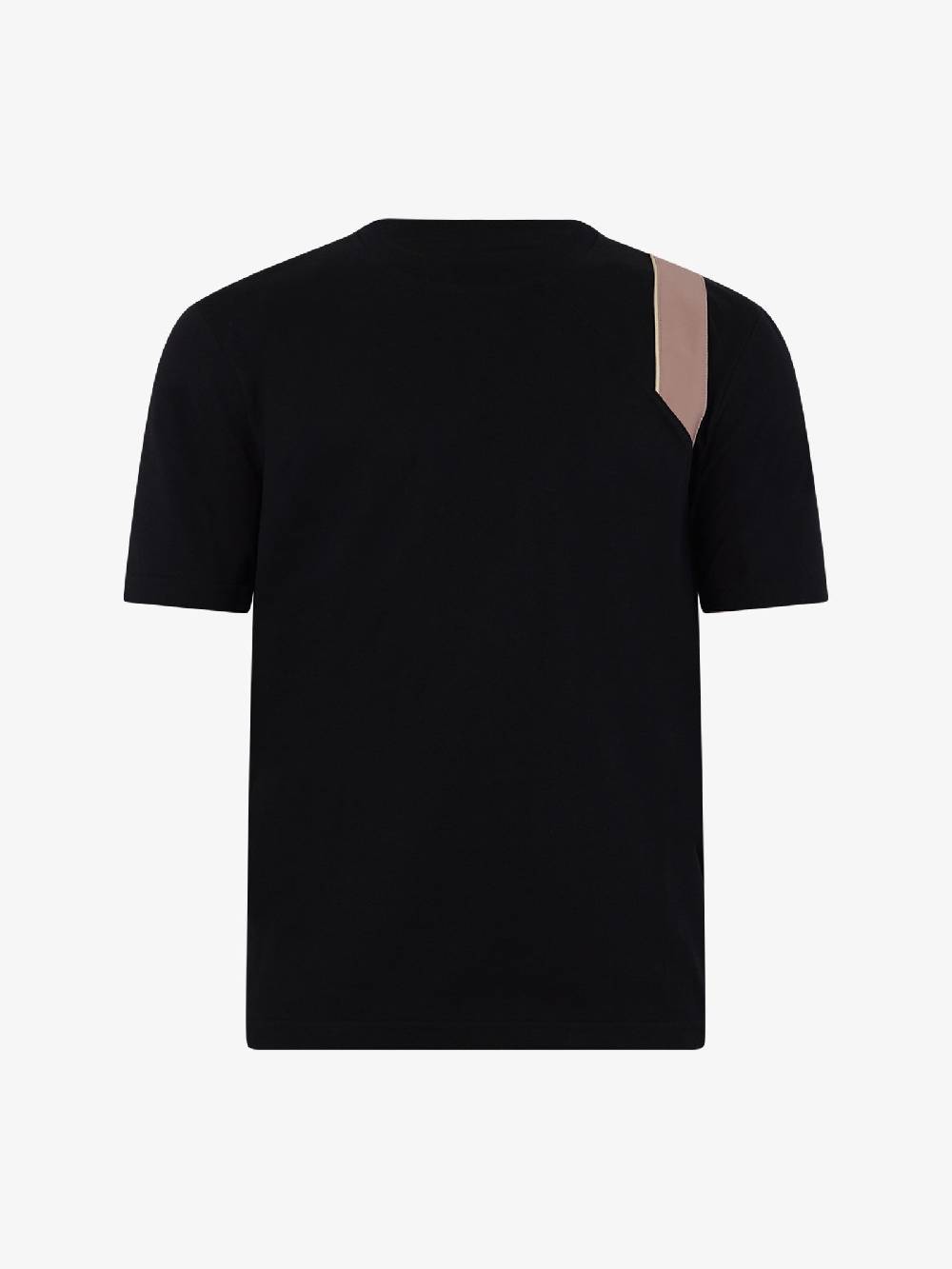PRET A PORTER T-shirt con stampa sulla spalla M9M2699 uomo cotone nero Discount Store per i nuovi prodotti