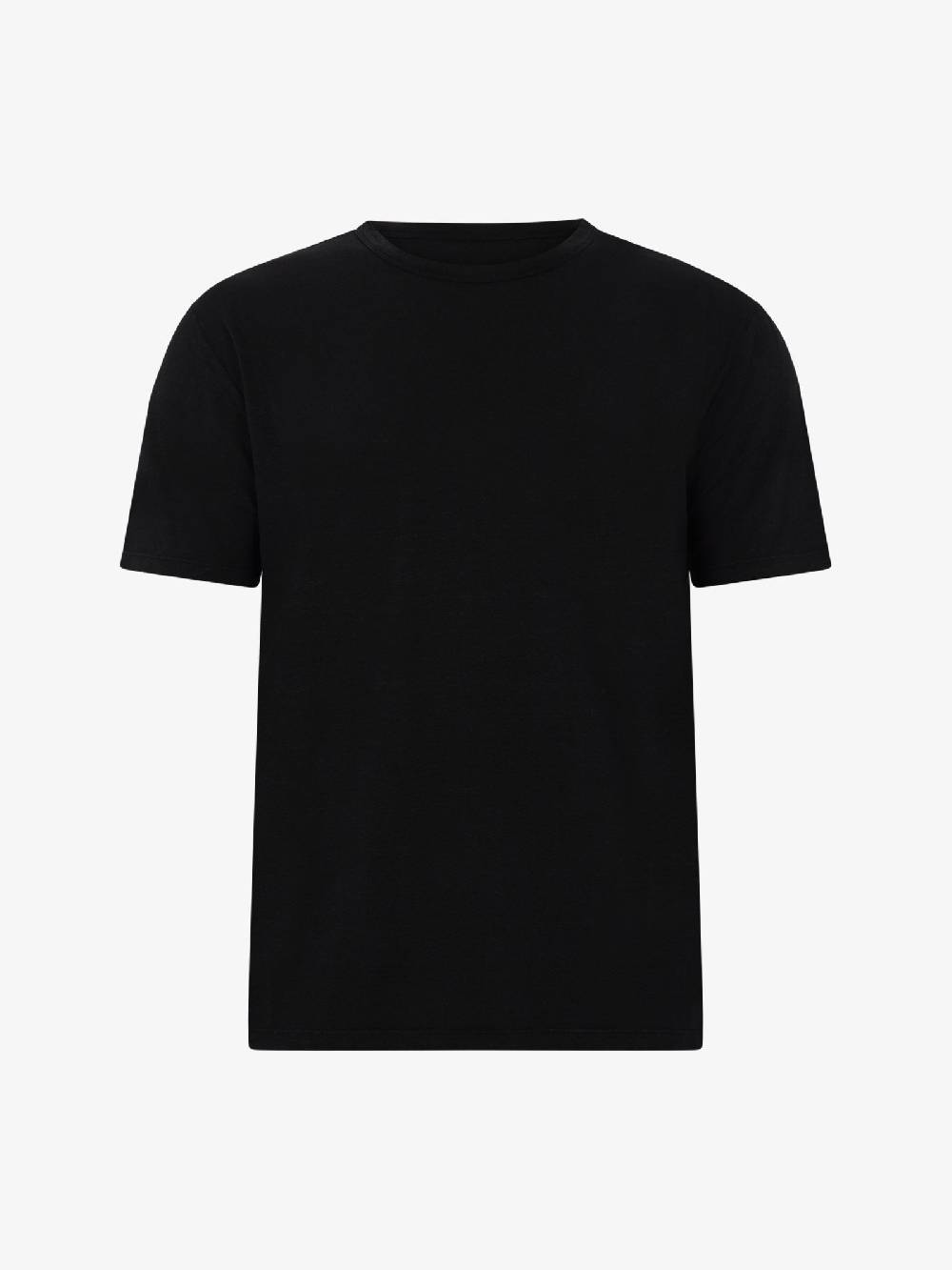 AMARANTO T-shirt B6B0008 uomo Lino nero Solo un giorno rimasto