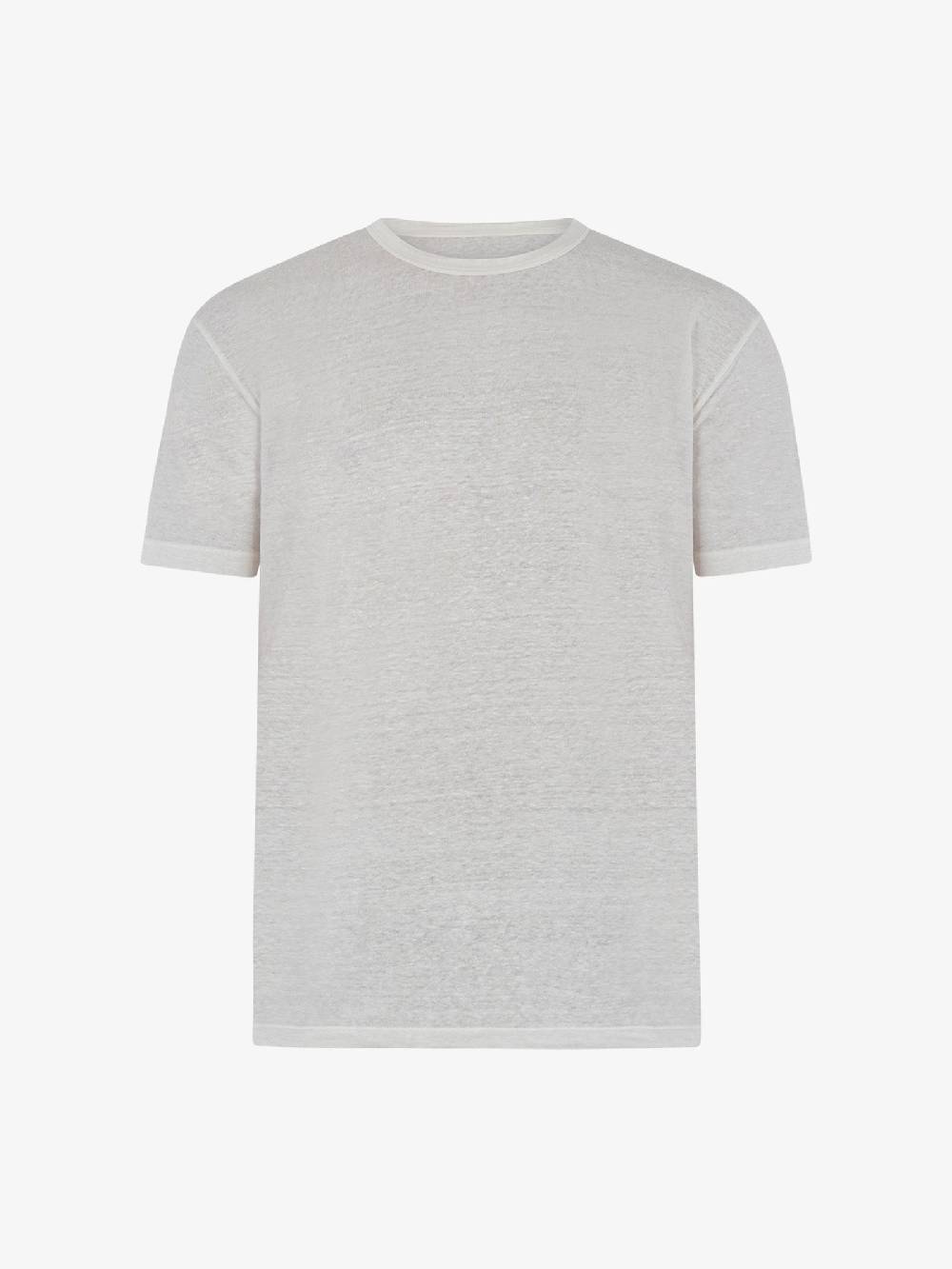 AMARANTO T-shirt B6B0008 uomo Lino panna Super sconto