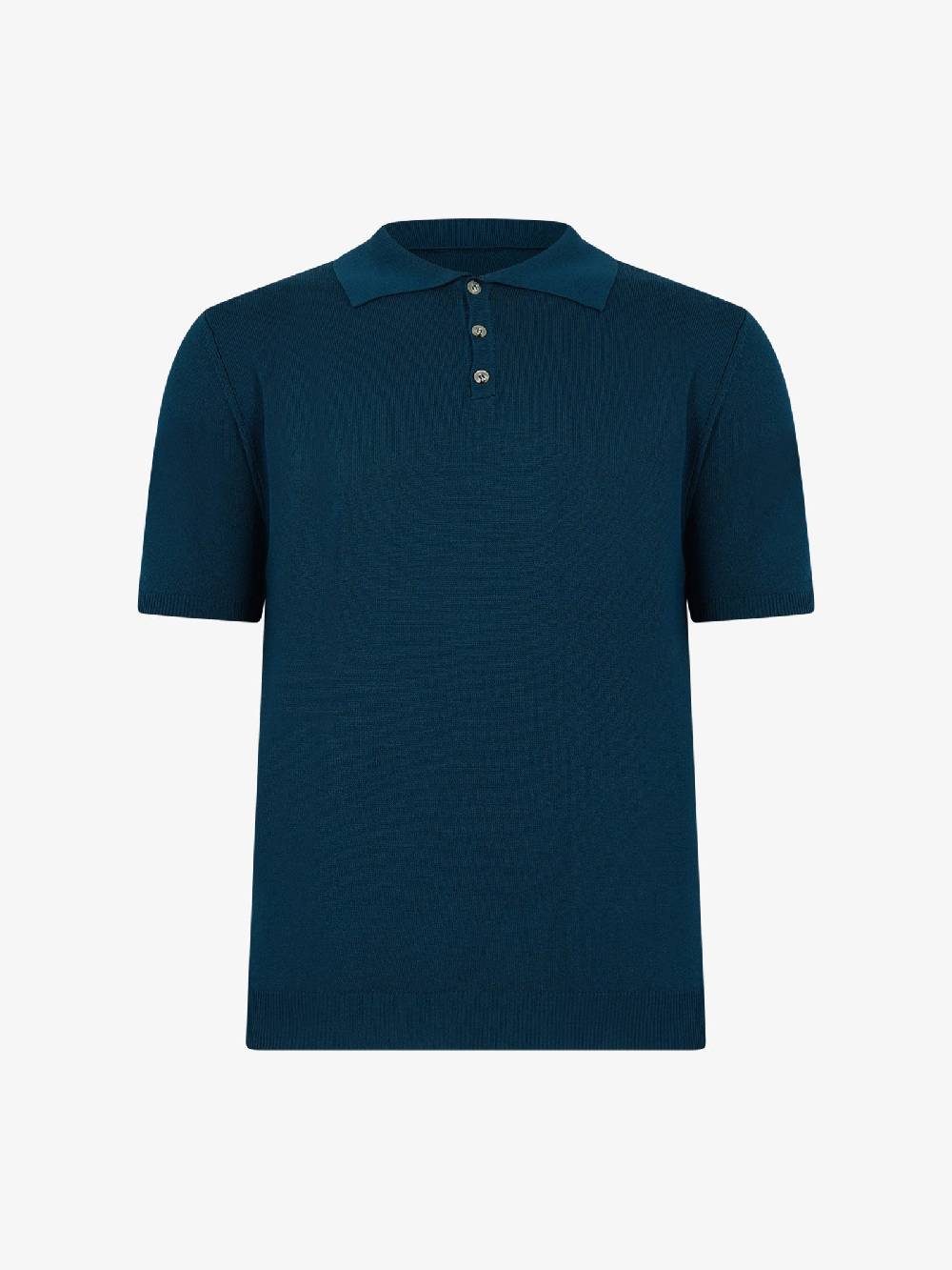 WHITE OVER Polo a 3 bottoni PO/001 uomo viscosa blu Enormi sconti