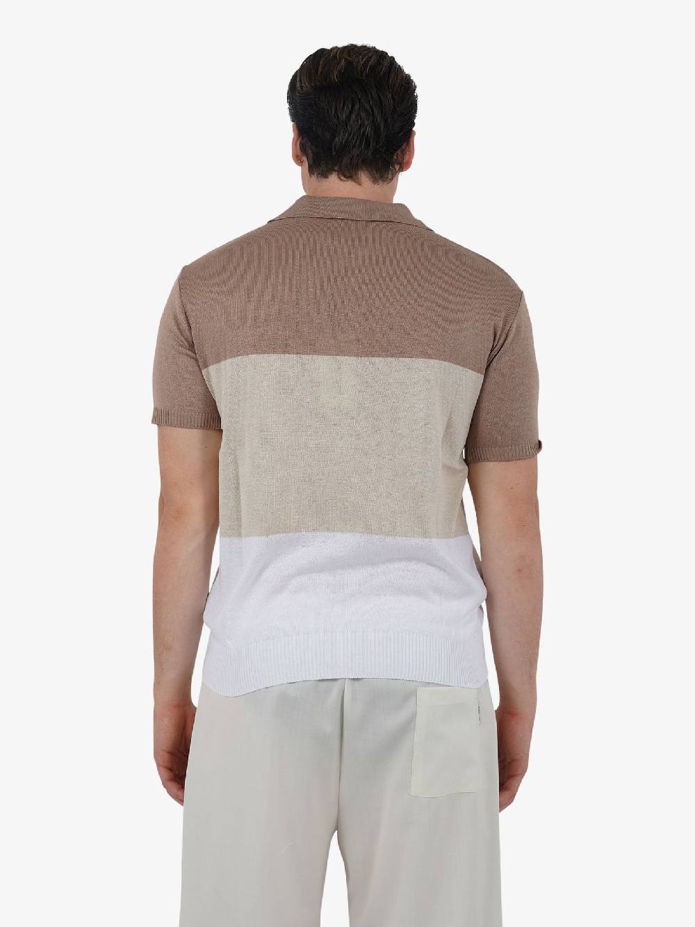 PRET A PORTER Polo a 3 bottoni M9M2755 uomo cotone multicolor Sconti questo mese