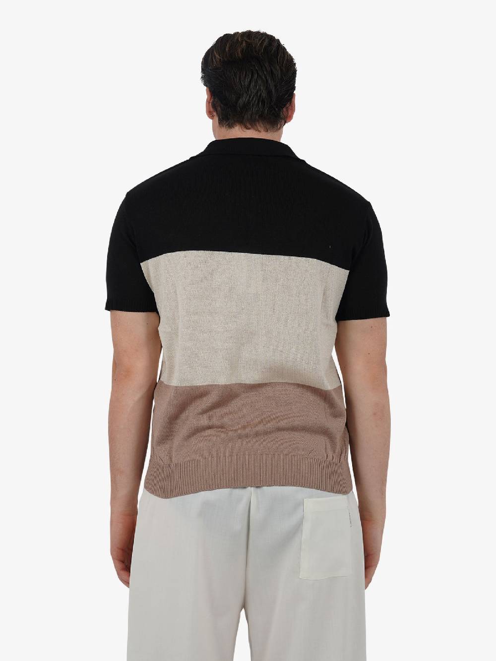 PRET A PORTER Polo a 3 bottoni M9M2755 uomo cotone multicolor 2025