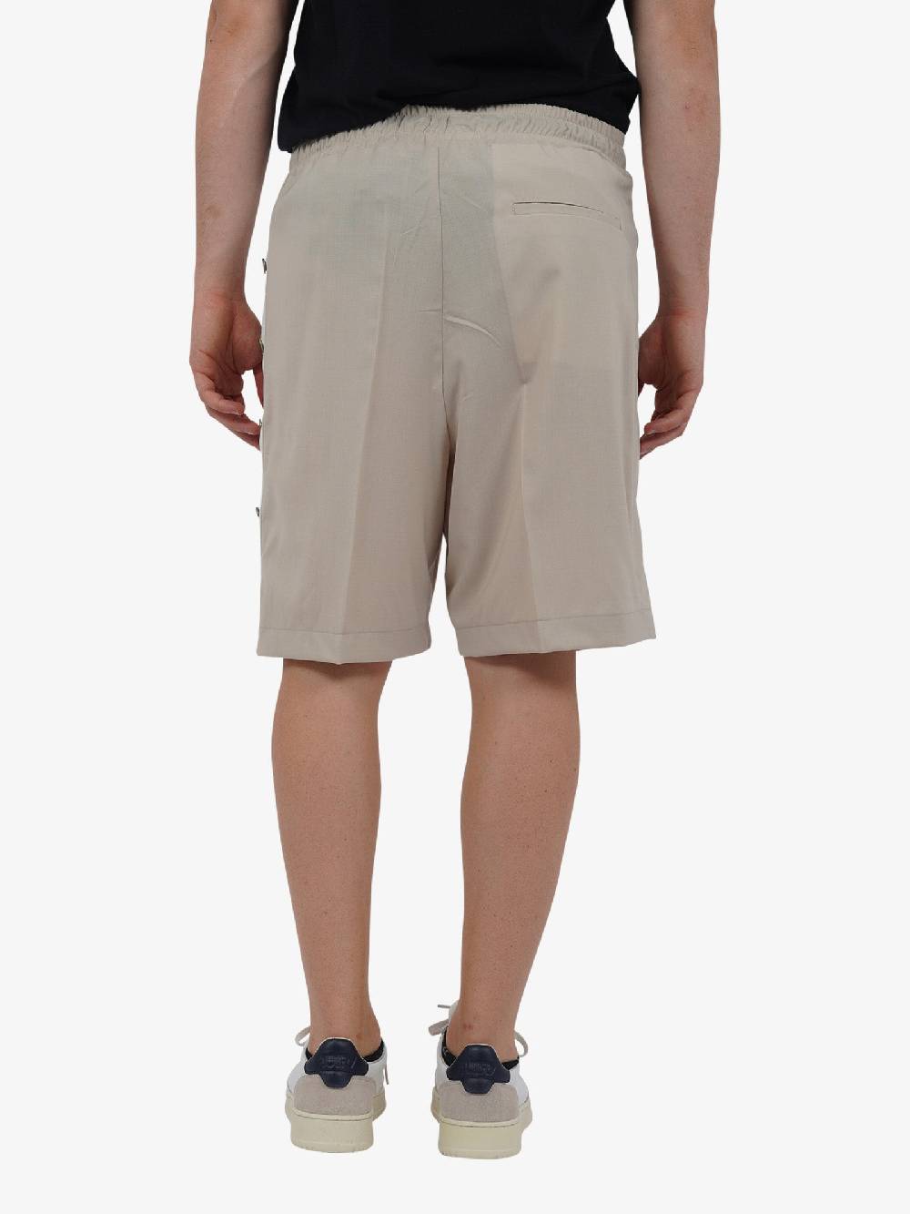 YES LONDON Bermuda con elastico XS4216 uomo lana beige Promozione Limitata