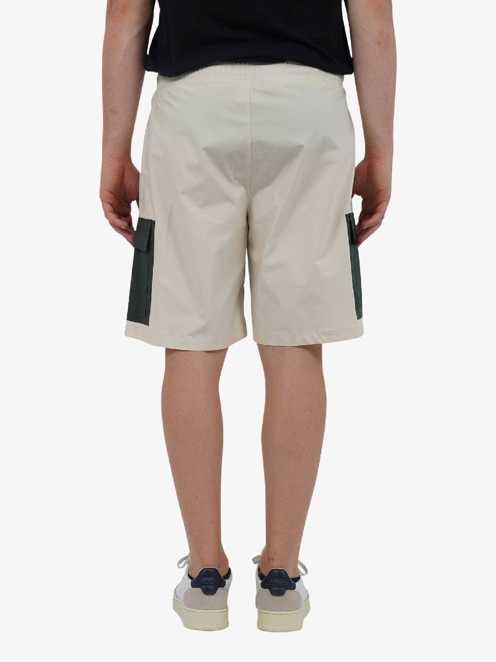 PRET A PORTER Bermuda M9S797 uomo cotone panna Prezzo Ridotto