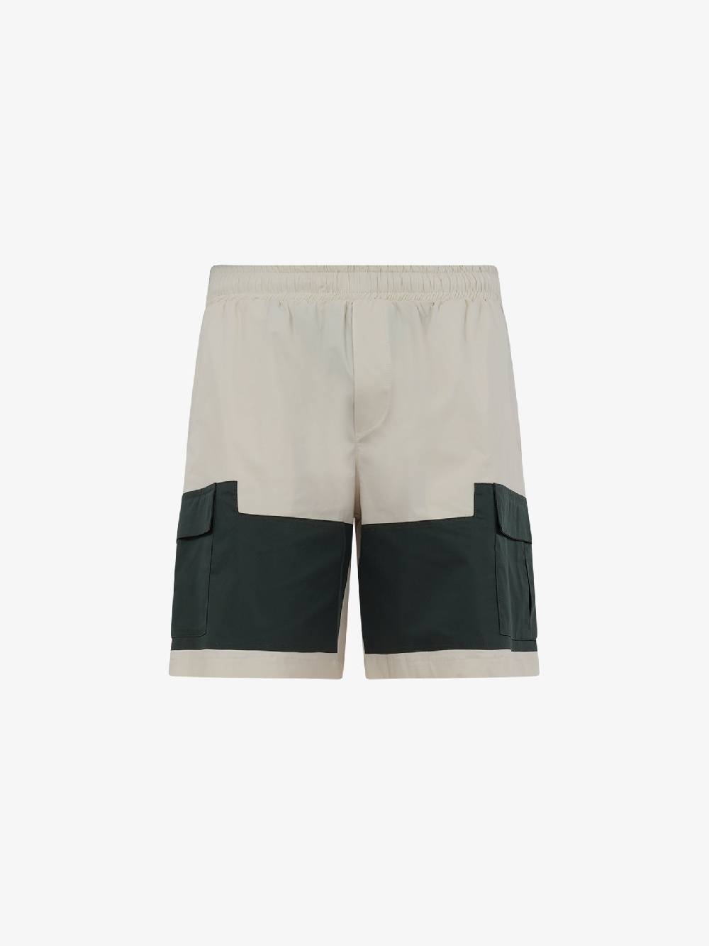 PRET A PORTER Bermuda M9S797 uomo cotone panna Prezzo Ridotto