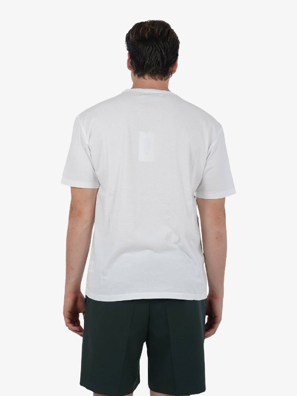 GRIFONI T-shirt basic con logo mini GQ180001/54 uomo cotone bianco Economico