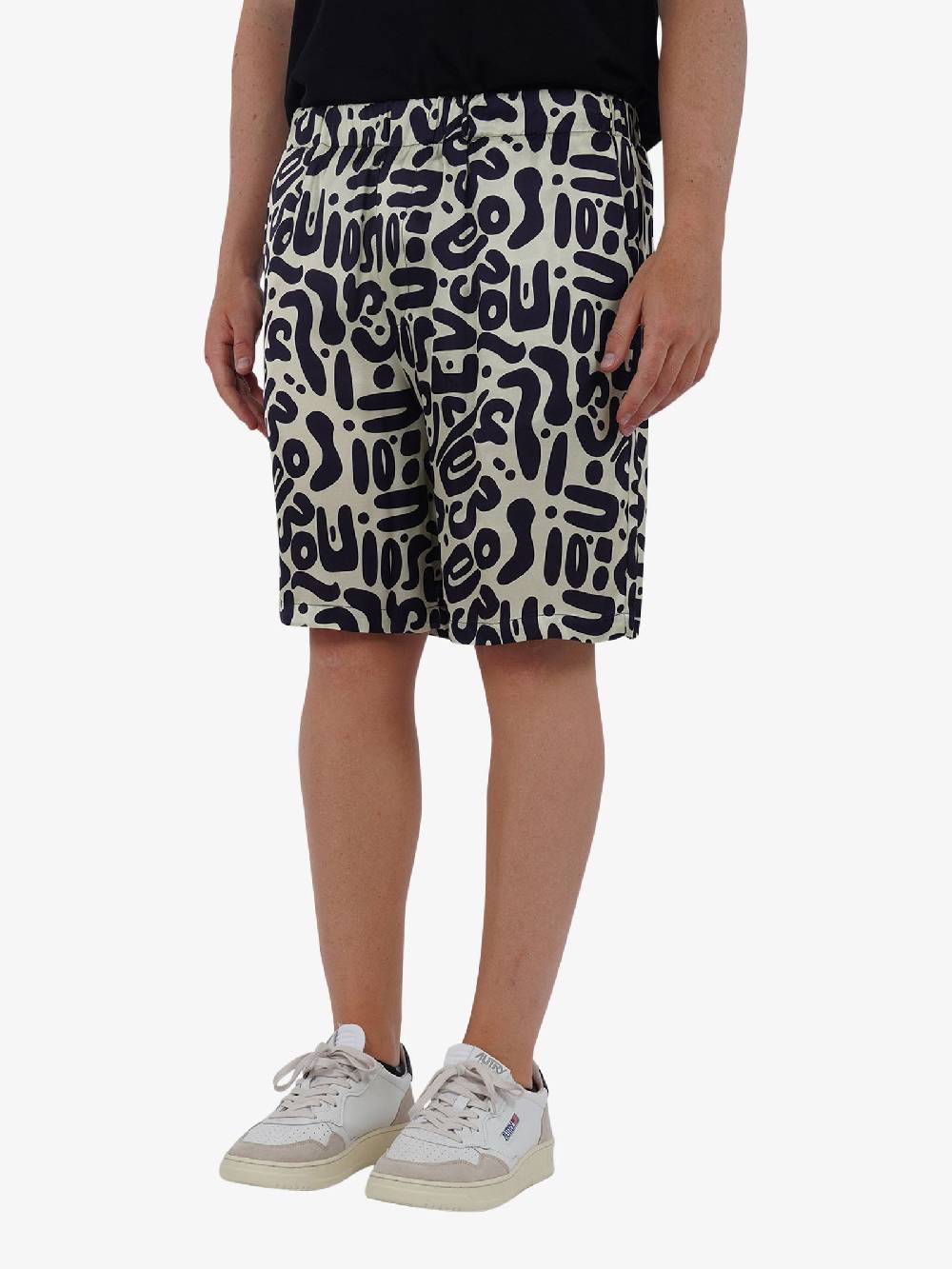 C93 Bermuda con stampa C93-2156C491 uomo viscosa blu Moda