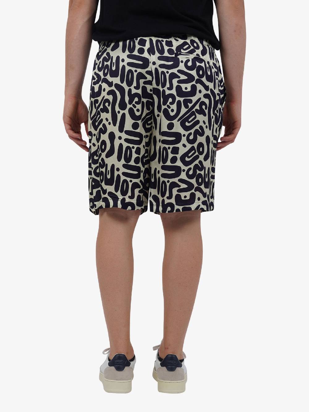 C93 Bermuda con stampa C93-2156C491 uomo viscosa blu Moda