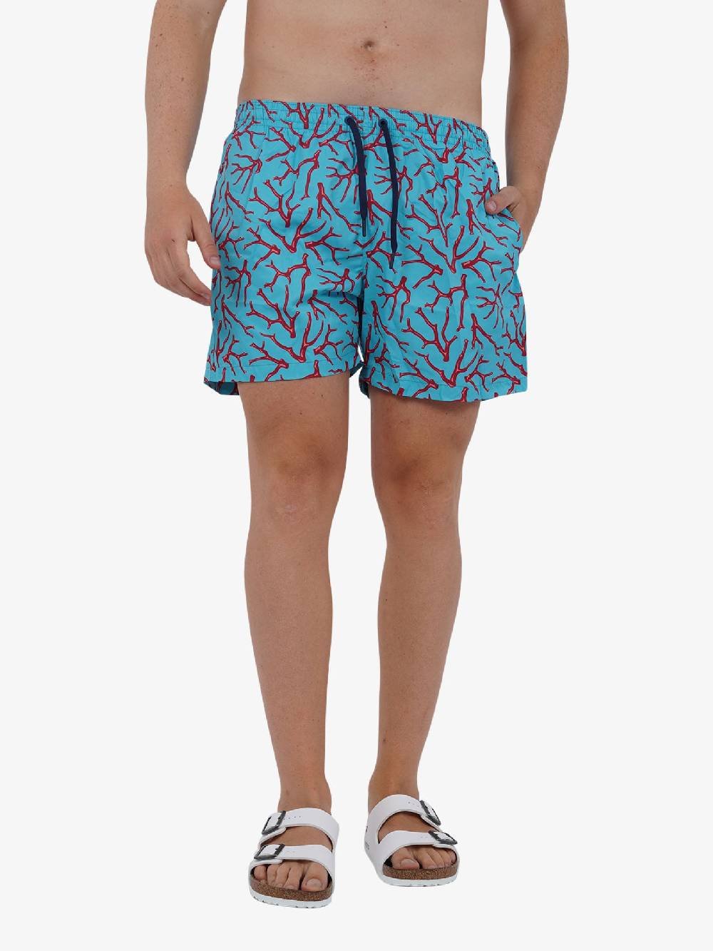 MOVE BEACHWEAR Costume da bagno Boxer Saint Vincent con stampa SVN PRINT 24 uomo azzurro Prezzo di fabbrica