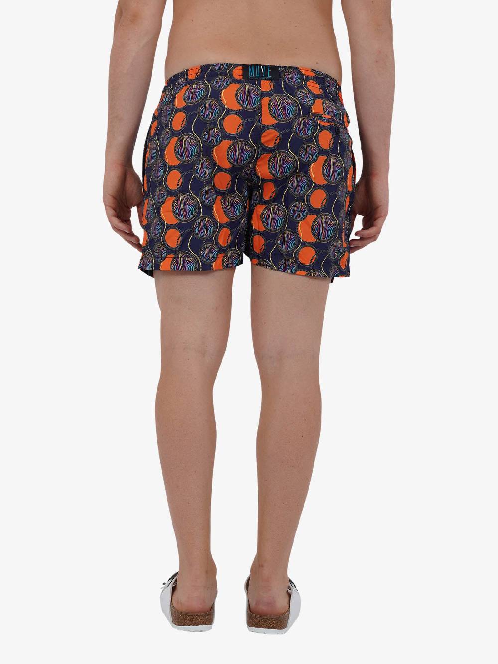 MOVE BEACHWEAR Costume da bagno Boxer Saint VIncent con stampa SVN PRINT 24 uomo arancione Offerta speciale
