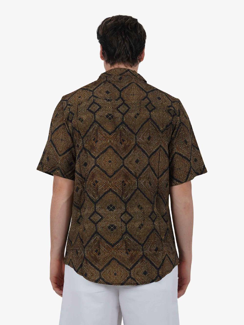 TOOCO Camicia Bowling Tanzania uomo nero Grande vendita