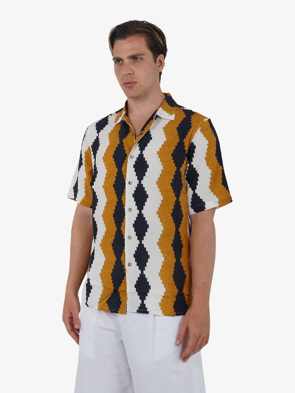 TOOCO Camicia Bowling Curcuma uomo marrone Fornitura limitata