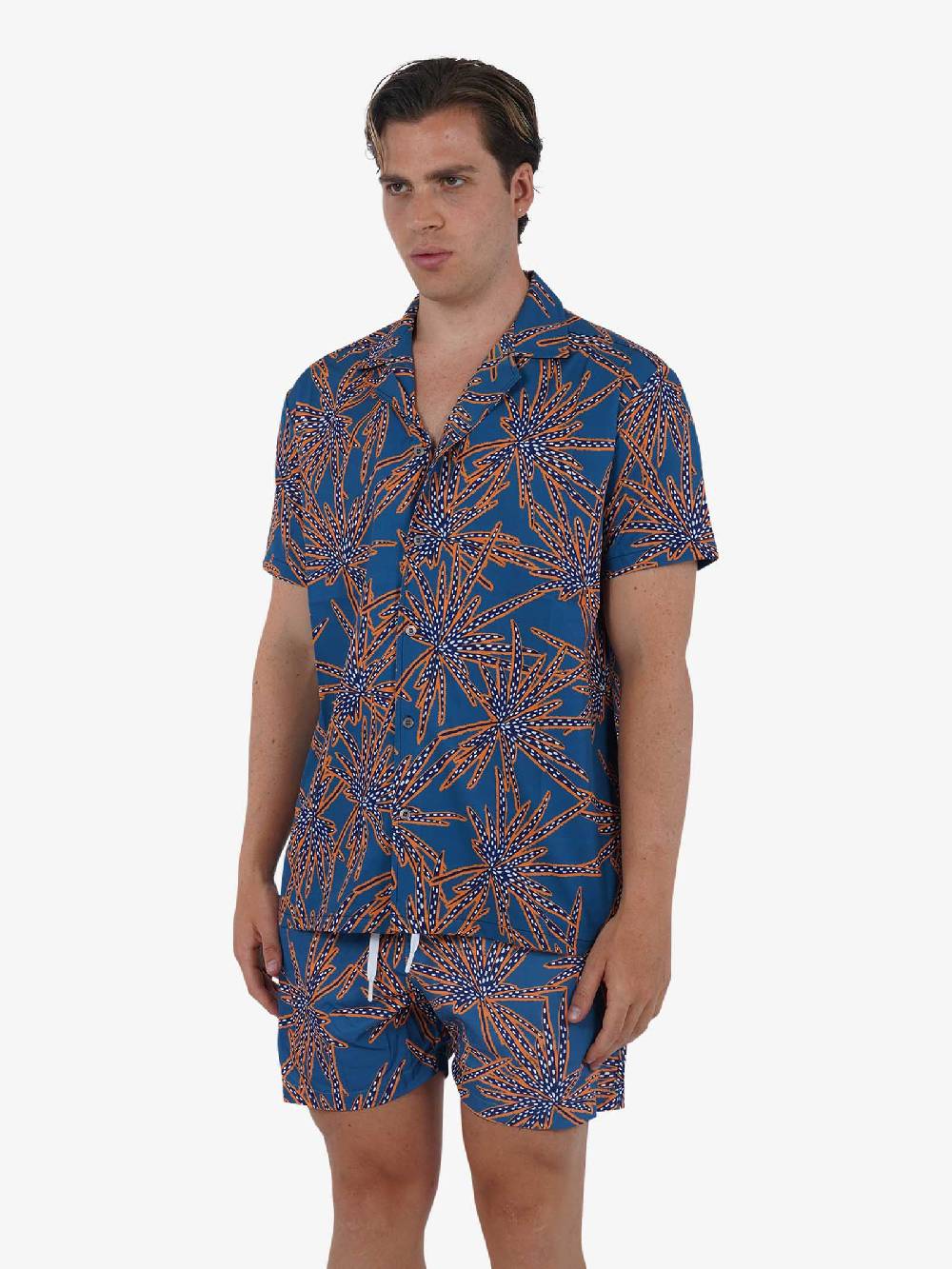 MOVE BEACHWEAR Camicia Bowling con stampa PRINT 24 uomo multicolor Offerta esclusiva