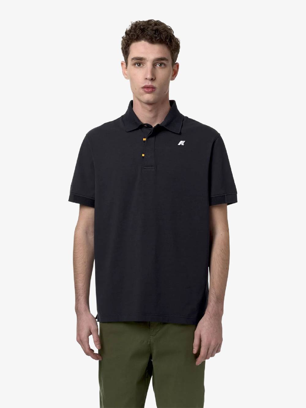 K-WAY Polo Alderic K71283W uomo cotone blu Offerta per la Festa della Mamma