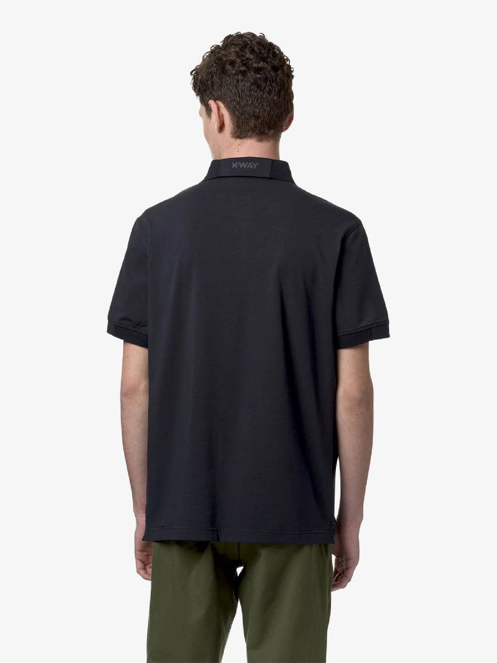 K-WAY Polo Alderic K71283W uomo cotone blu Offerta per la Festa della Mamma