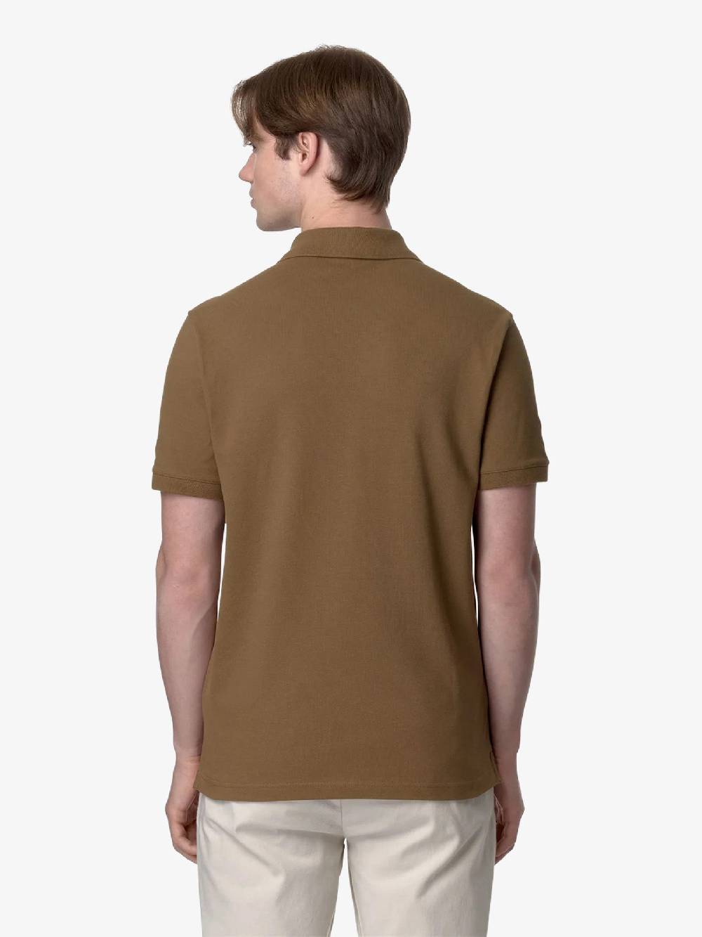 K-WAY Polo Amedee K5127BW uomo cotone marrone Offerta Giorno del Papà