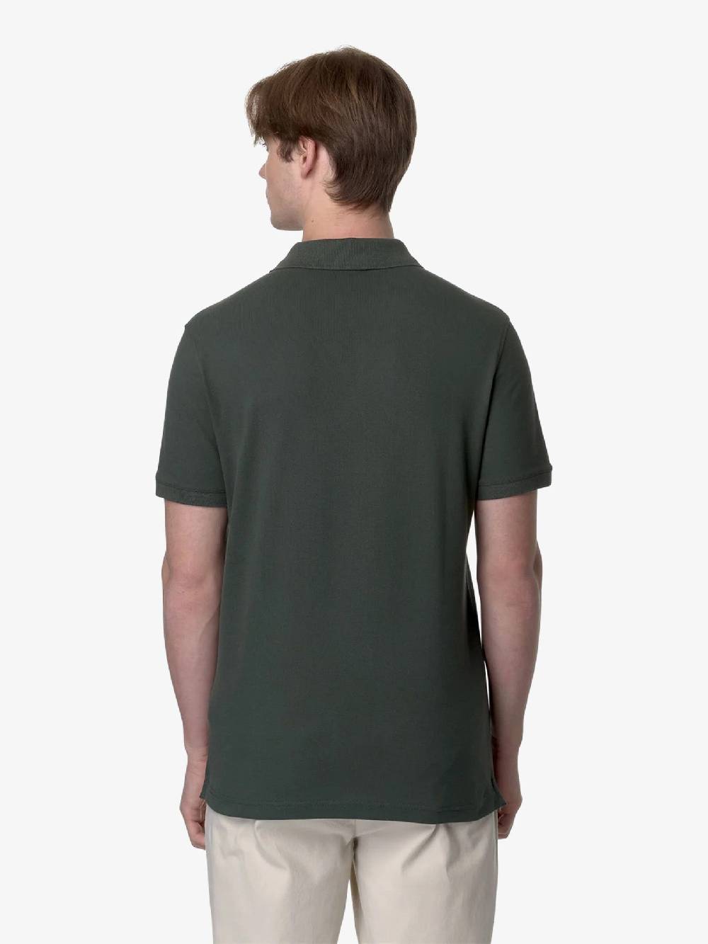 K-WAY Polo Amedee K5127BW uomo cotone verde Offerta San Valentino