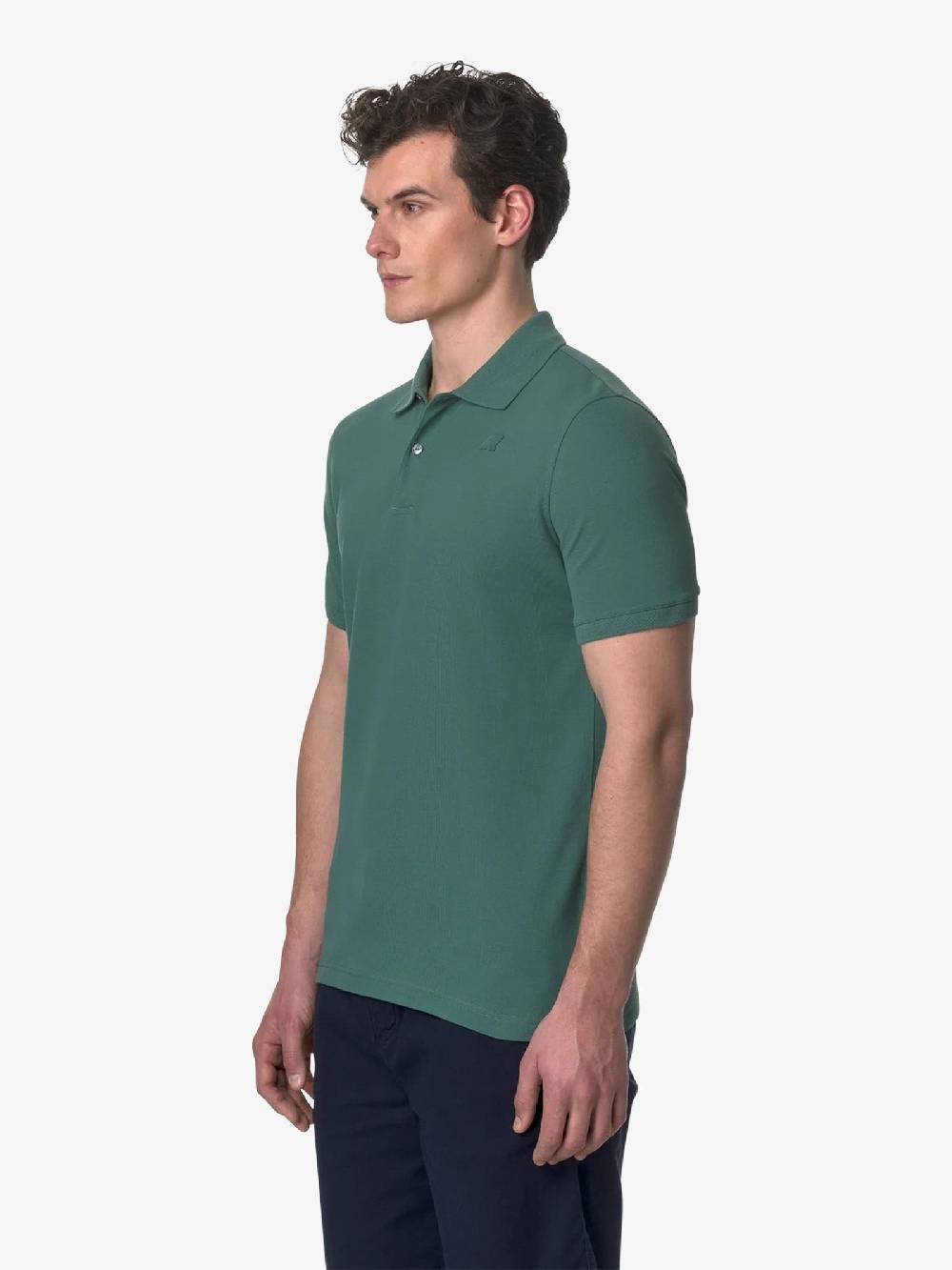 K-WAY Polo Amedee K5127BW uomo cotone verde Offerta Anniversario