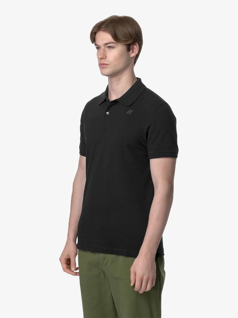 K-WAY Polo Amedee K5127BW uomo cotone nero Smaltimento dello stoccaggio