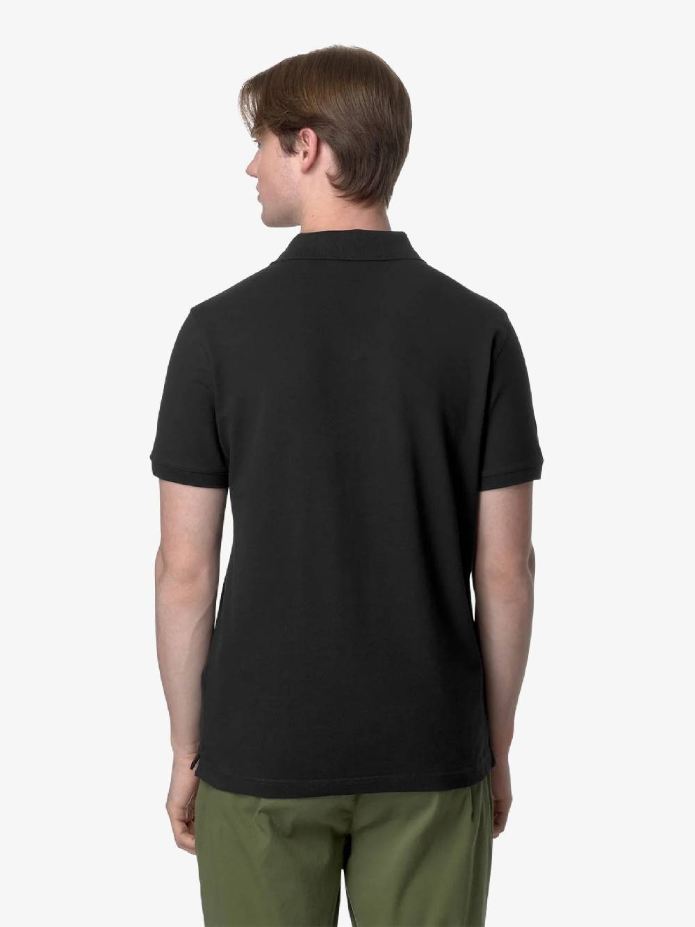 K-WAY Polo Amedee K5127BW uomo cotone nero Smaltimento dello stoccaggio