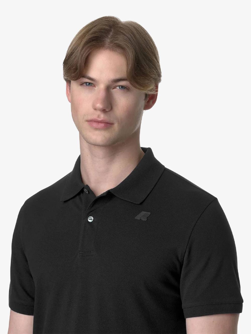 K-WAY Polo Amedee K5127BW uomo cotone nero Smaltimento dello stoccaggio