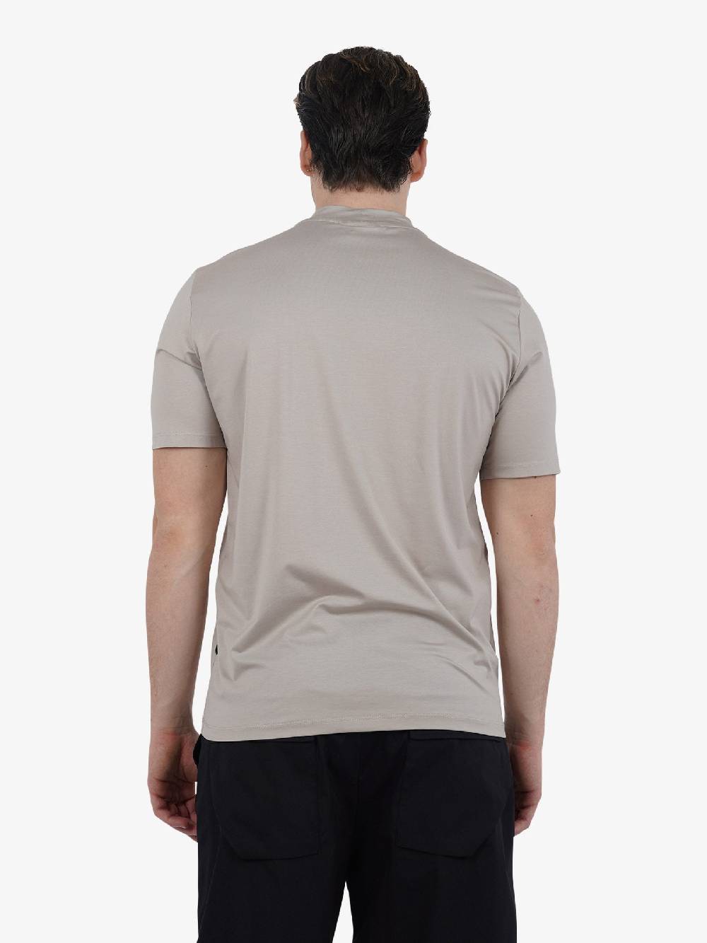 YES LONDON T-shirt girocollo XM4118 uomo cotone beige Online Outlet