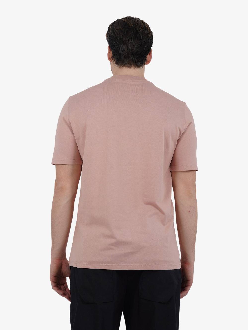 YES LONDON T-shirt girocollo con stampa XM4102 uomo cotone rosa Offerte esclusive