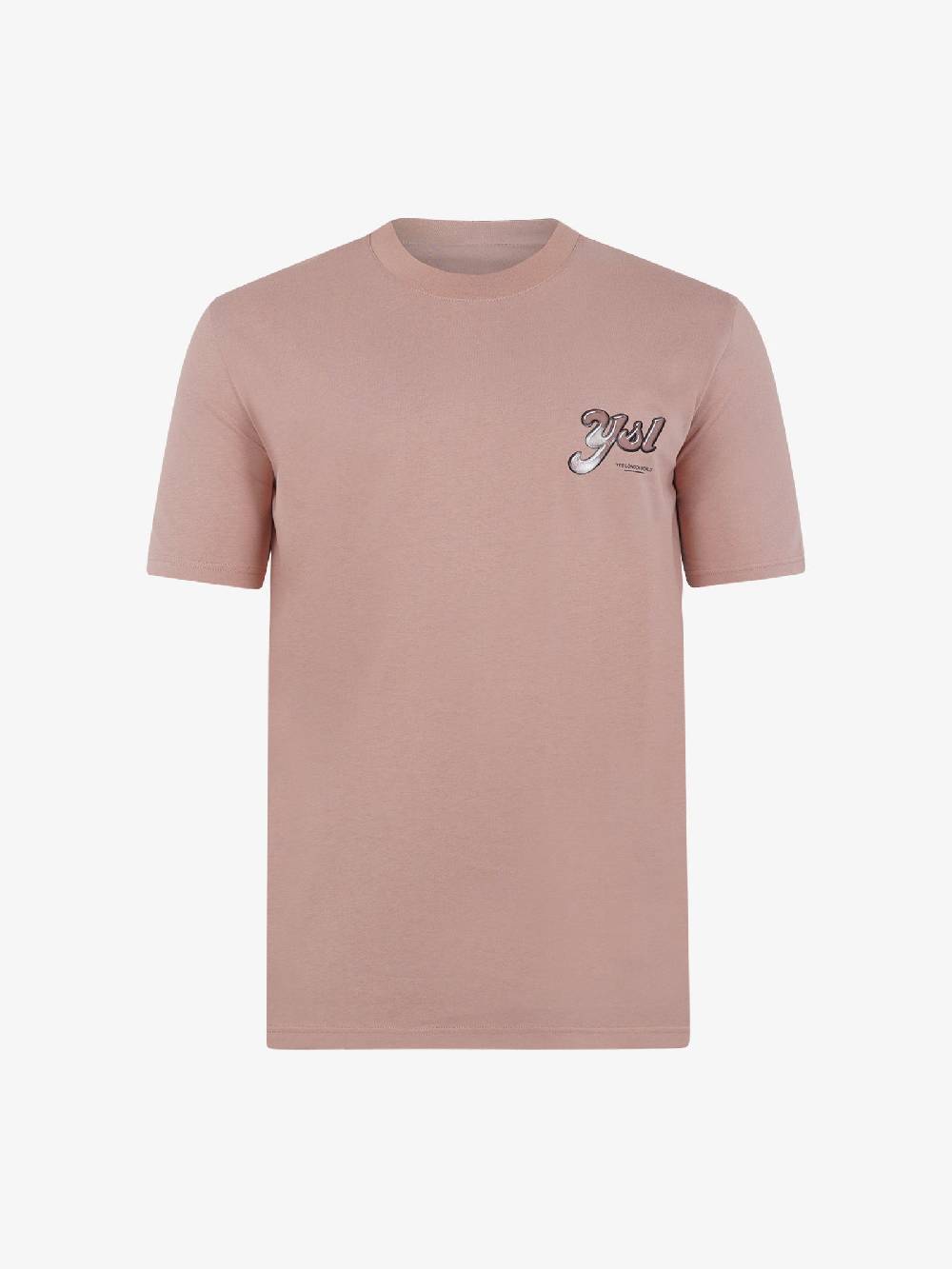 YES LONDON T-shirt girocollo con stampa XM4102 uomo cotone rosa Offerte esclusive