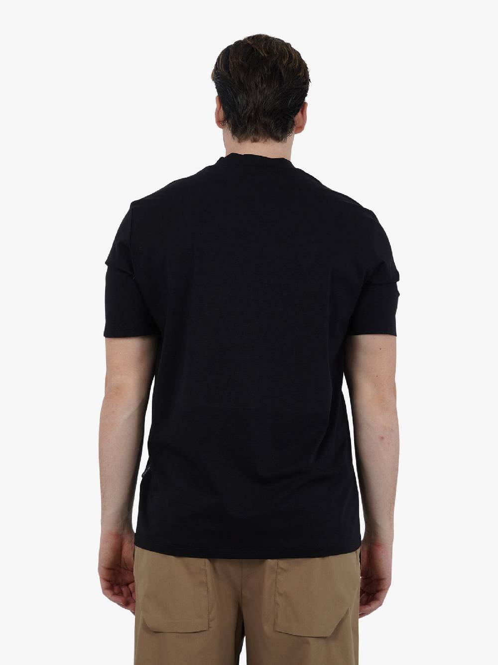 YES LONDON T-shirt girocollo con stampa XM4102 uomo cotone nero Lightning offer