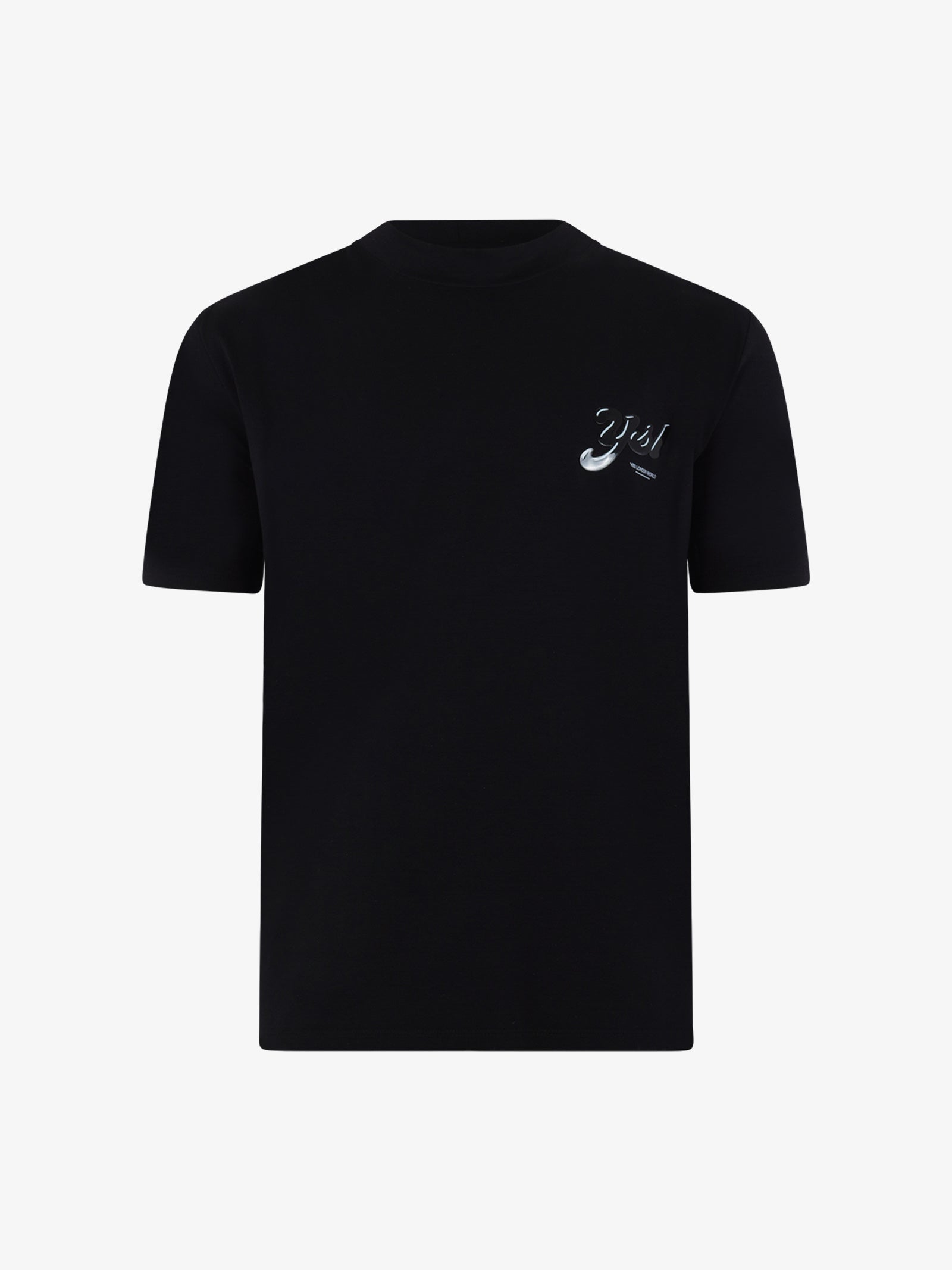 YES LONDON T-shirt girocollo con stampa XM4102 uomo cotone nero Lightning offer