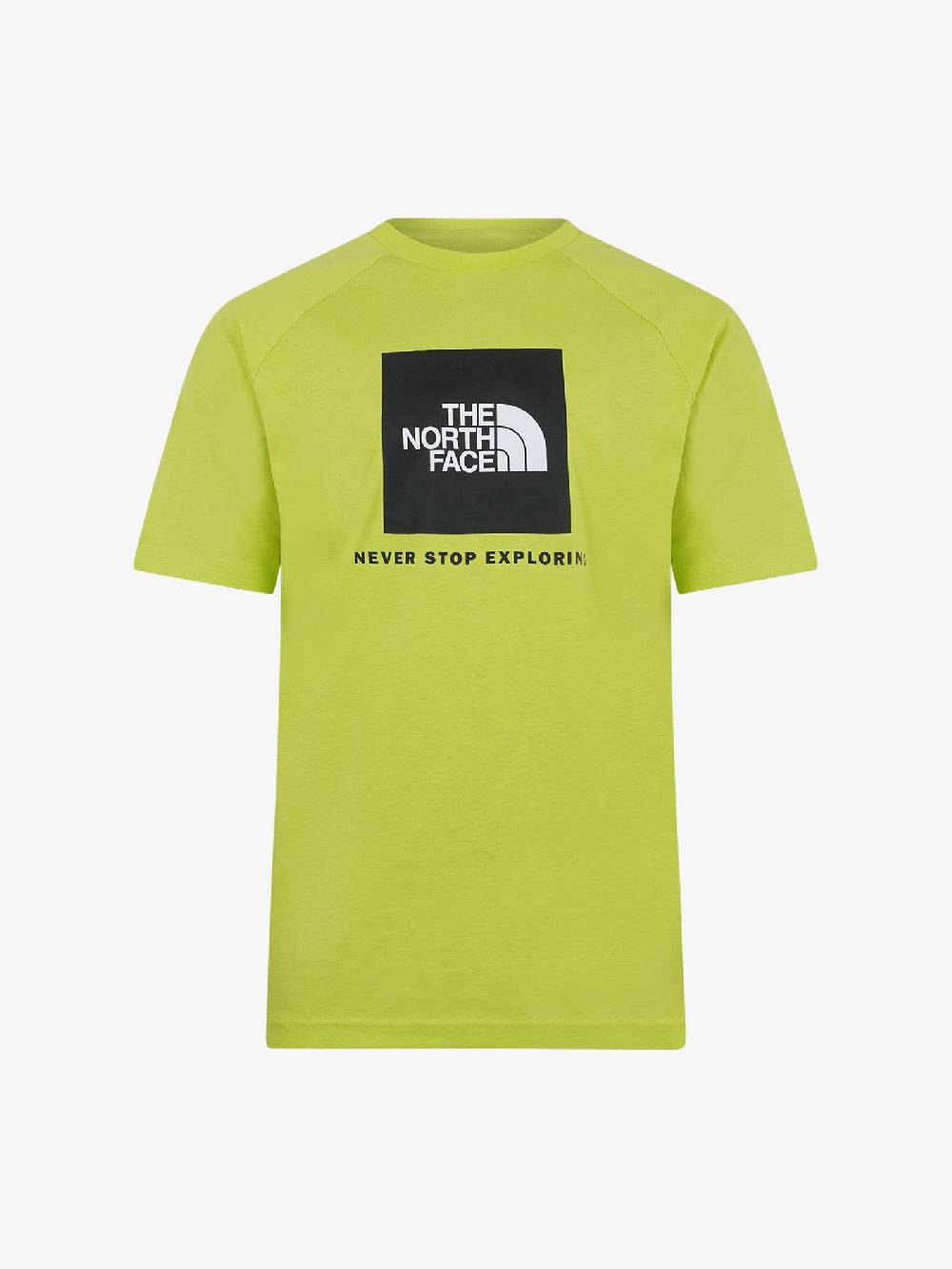 THE NORTH FACE T-shirt Redbox Raglan NF0A87NJ uomo cotone verde Liquidazione