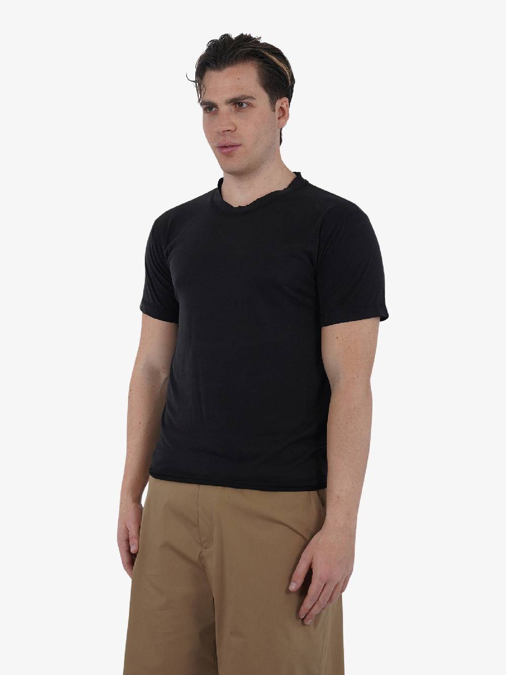 MARSEM T-shirt girocollo EMA-VIS10 uomo modal nero Comprane uno, ottenene uno gratis