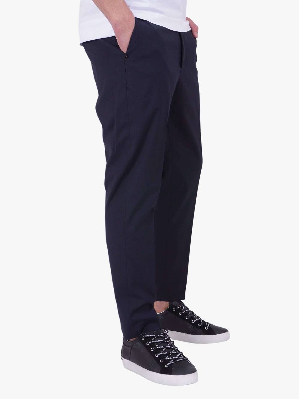 WHITE OVER Pantalone slim fit blu uomo Offerte speciali