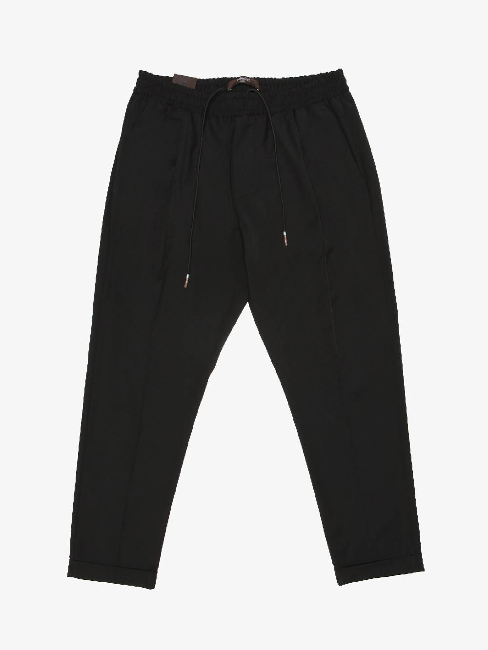 GOLDEN CRAFT Pantalone in fresco lana uomo nero