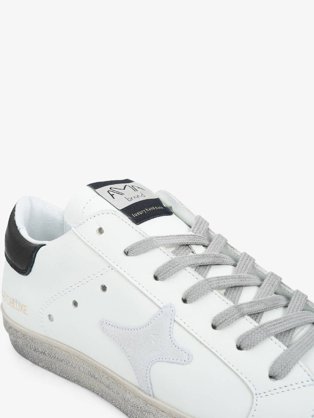AMA BRAND Sneakers 2726 uomo in pelle bianco Super Saving Price
