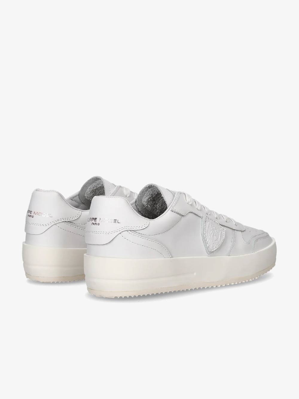 PHILIPPE MODEL Sneakers bassa Nice VNLU uomo in pelle bianco Offerta speciale della fabbrica