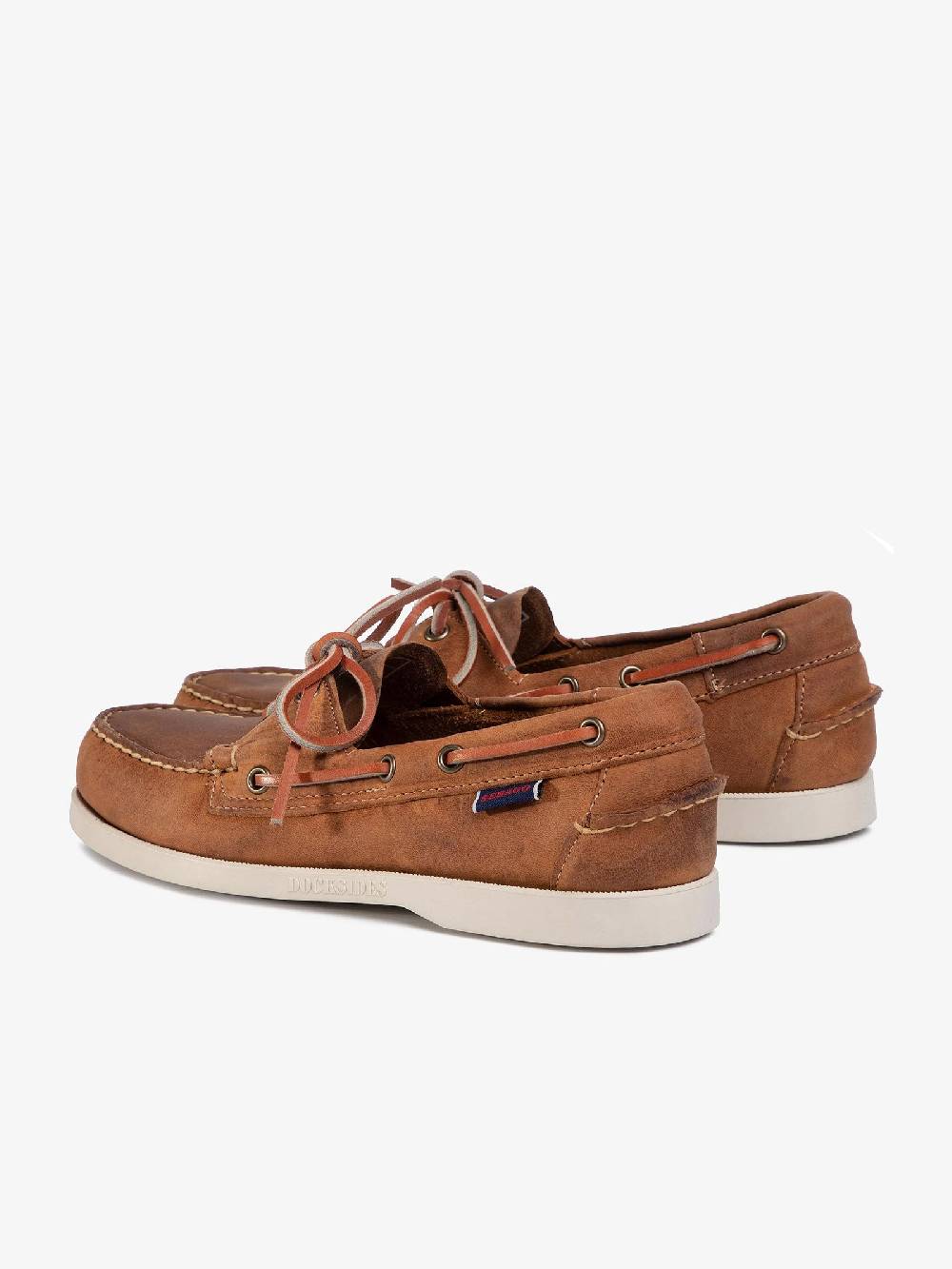 SEBAGO Mocassino Docksides Portland Crazy H 70015H0 uomo in pelle marrone 50% di sconto con spedizione gratuita