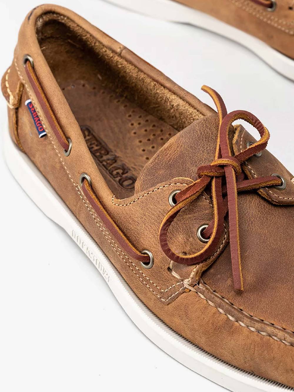 SEBAGO Mocassino Docksides Portland Crazy H 70015H0 uomo in pelle marrone 50% di sconto con spedizione gratuita