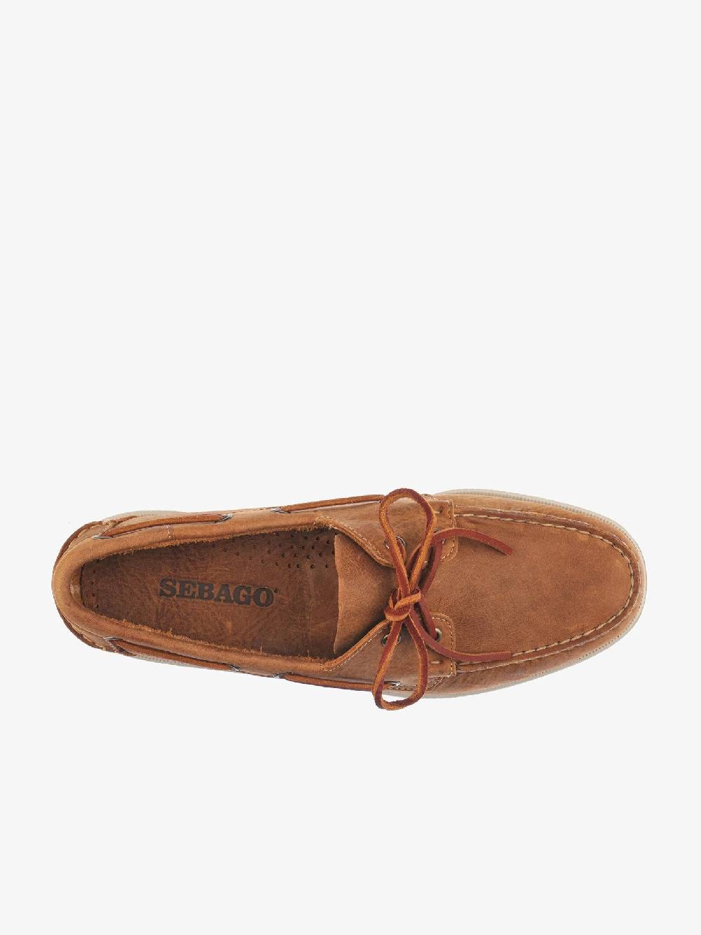 SEBAGO Mocassino Docksides Portland Crazy H 70015H0 uomo in pelle marrone 50% di sconto con spedizione gratuita