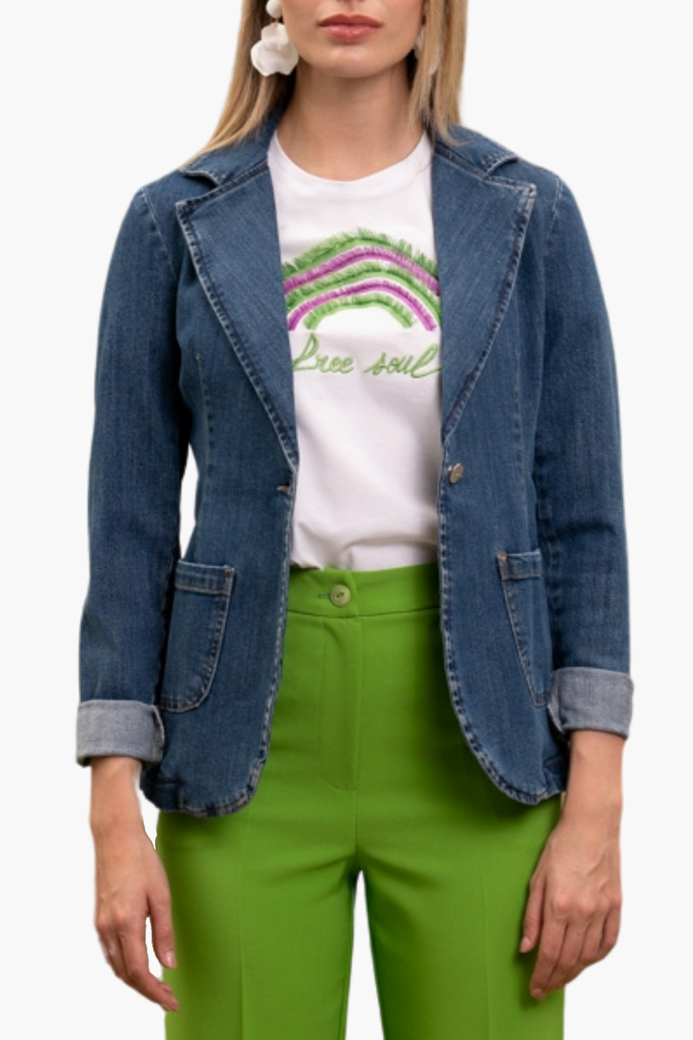 Nualy GIACCA JEANS Offerta per la Festa della Mamma