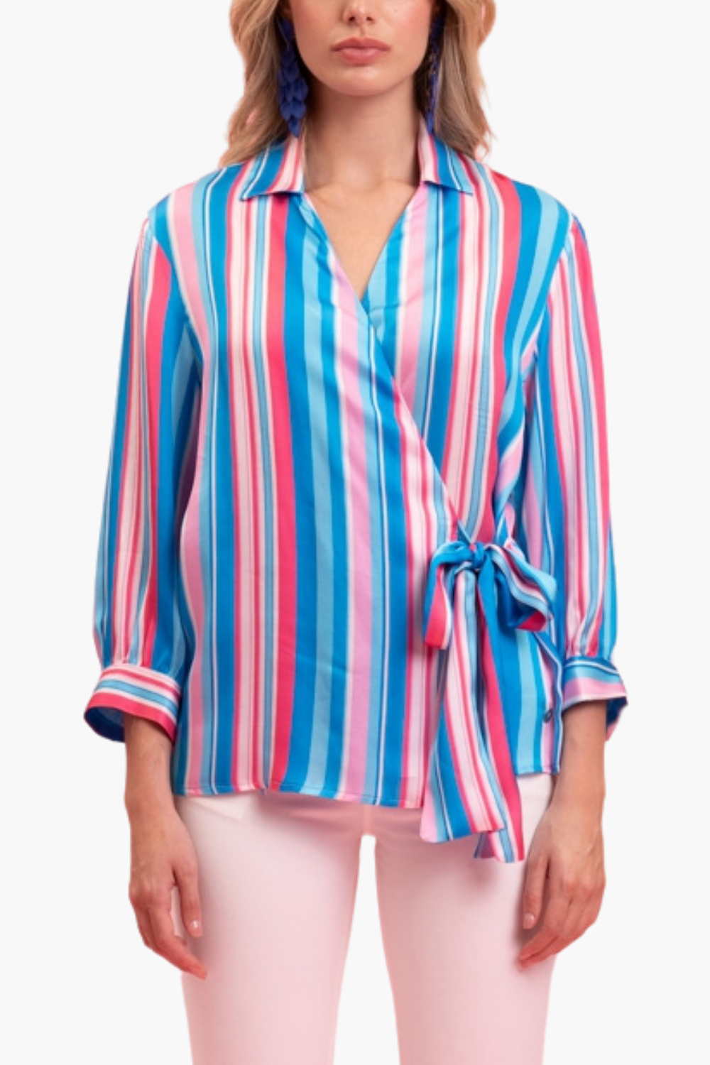Nualy CAMICIA RIGHE Nuovo