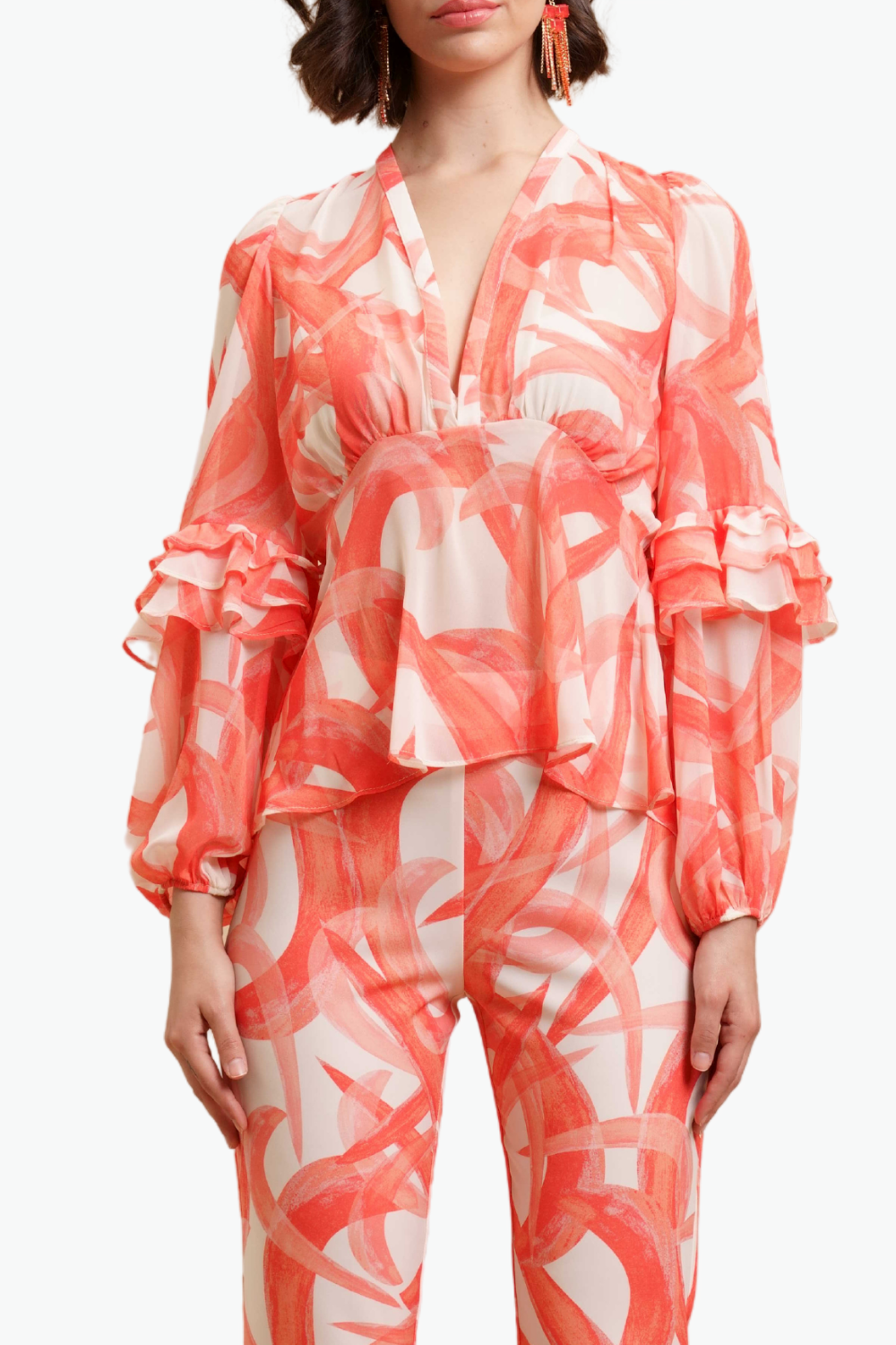 Nualy BLUSA CON MANICA AMPIA Soddisfazione Garantita