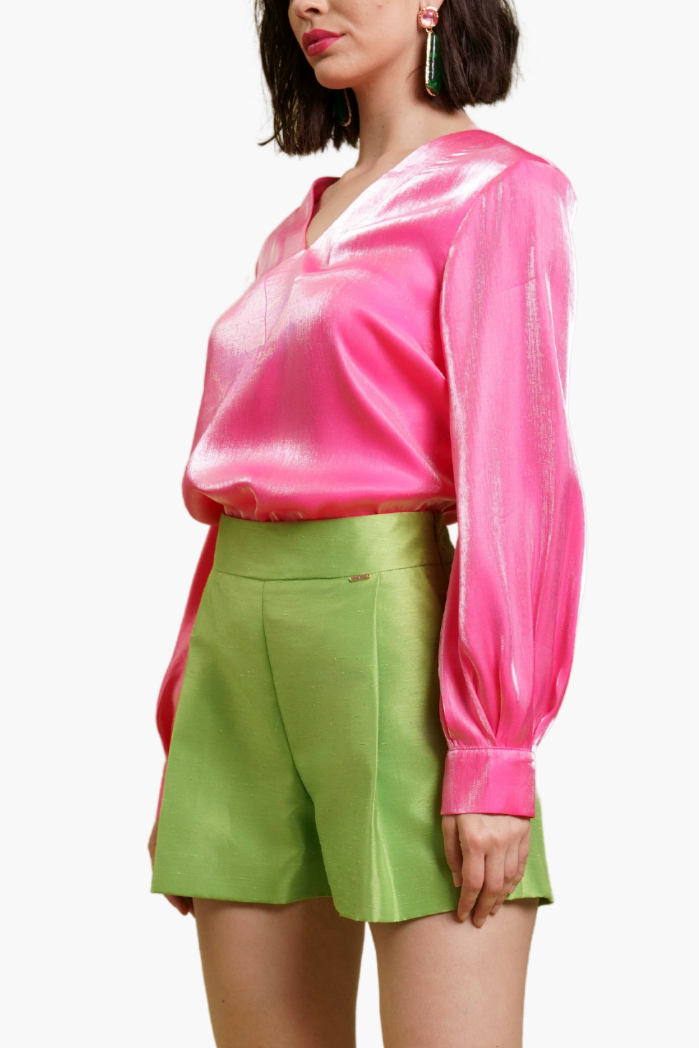 Nualy CAMICIA SCOLLO A "V" Shopping Online