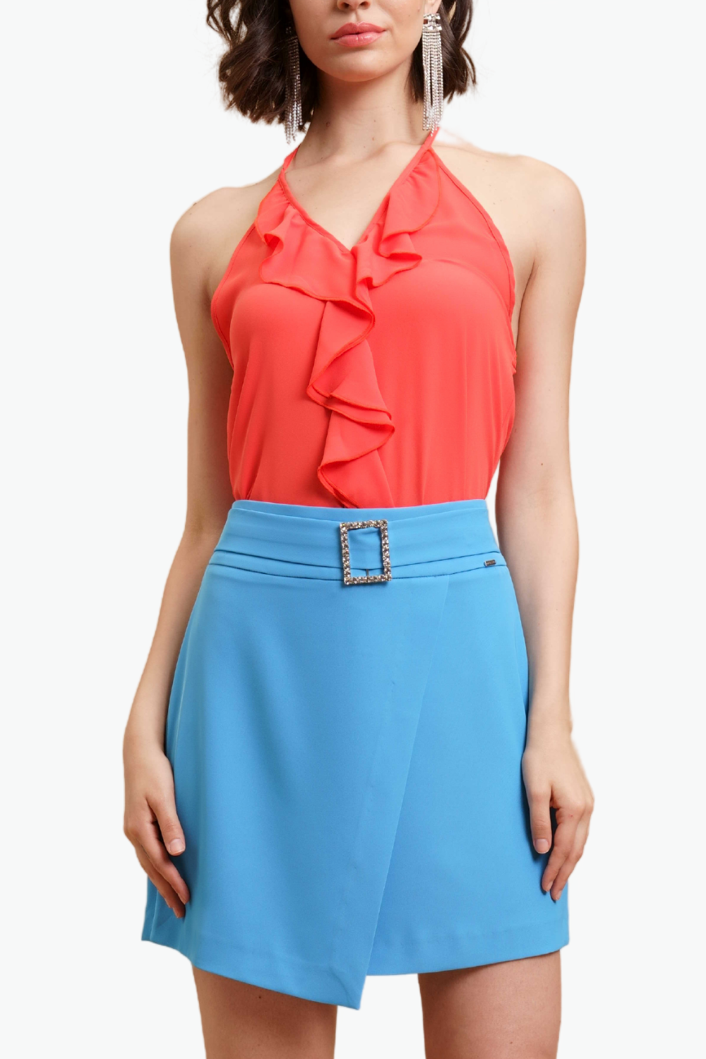 Nualy TOP SCOLLO AMERICANA Promozione Limitata
