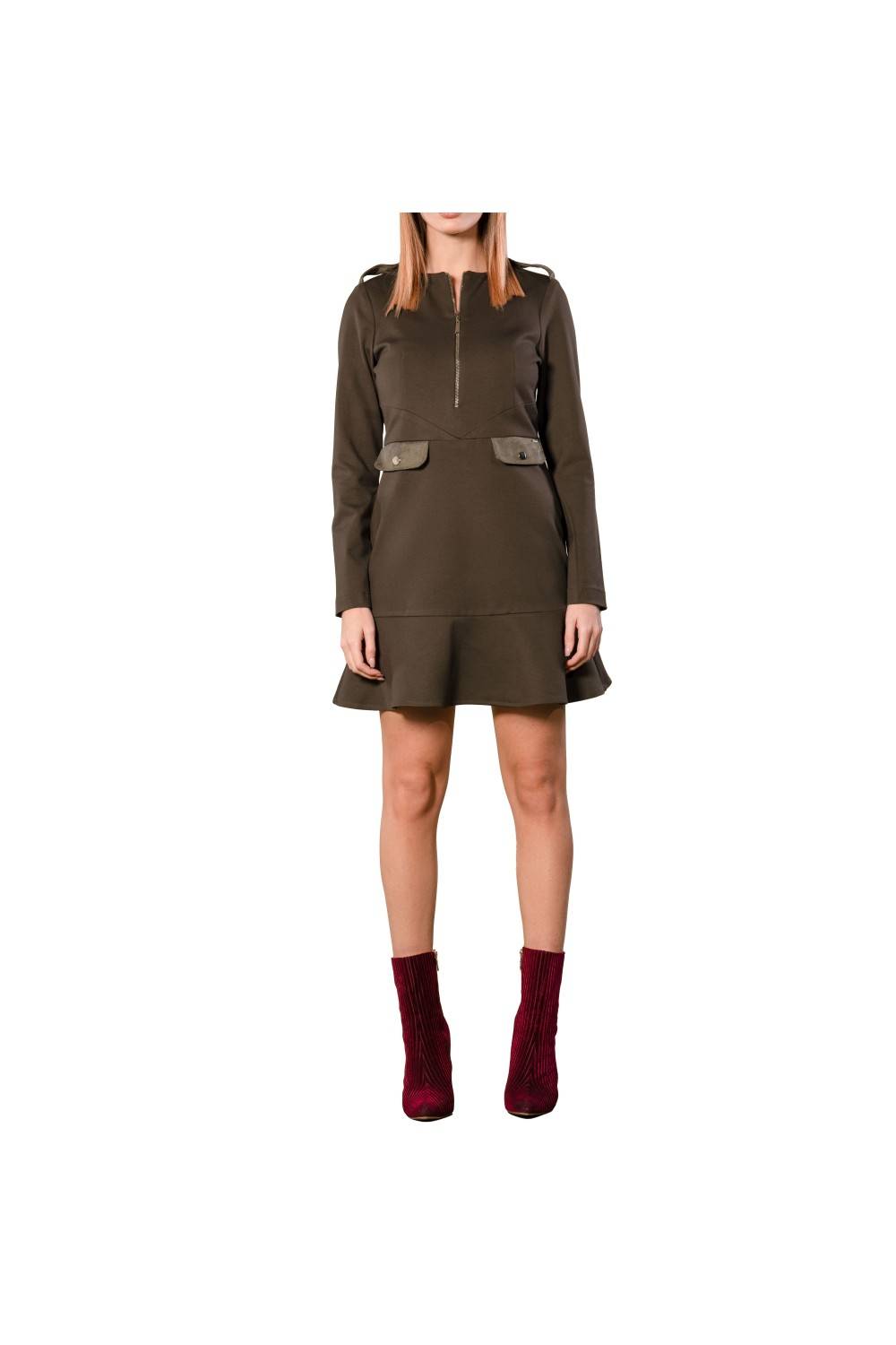 Nualy ABITO CON ZIP CENTRALE Presa