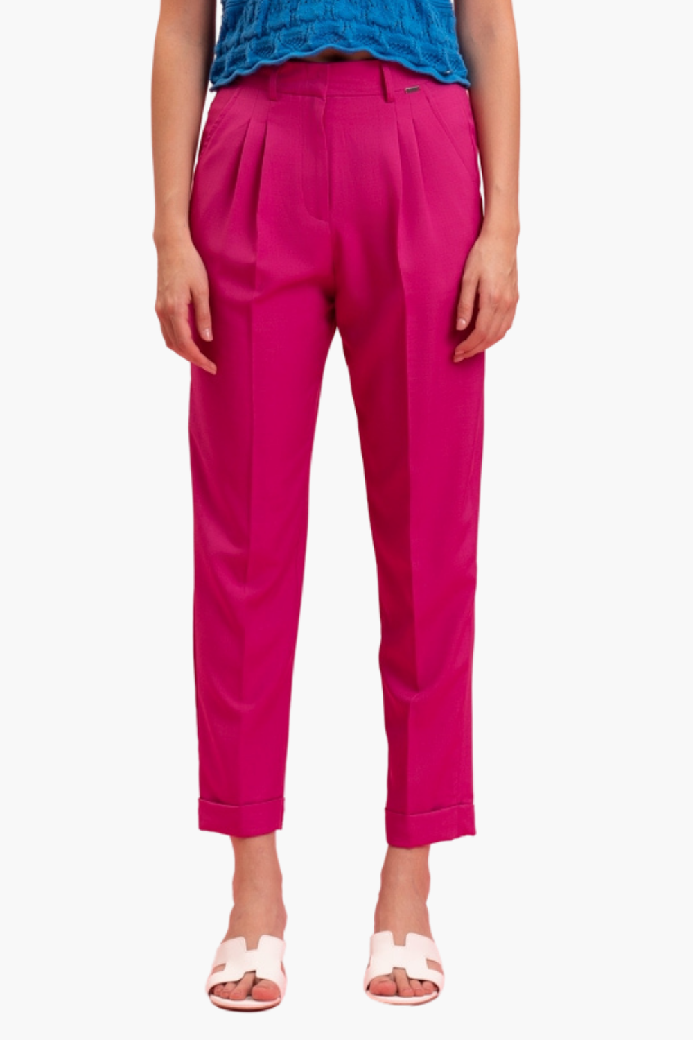 Nualy PANTALONE CON PINCES Nuova