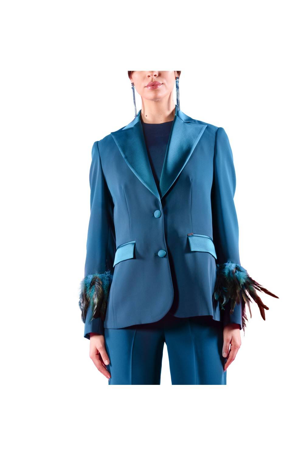 Nualy GIACCA CON PIUME Saldi