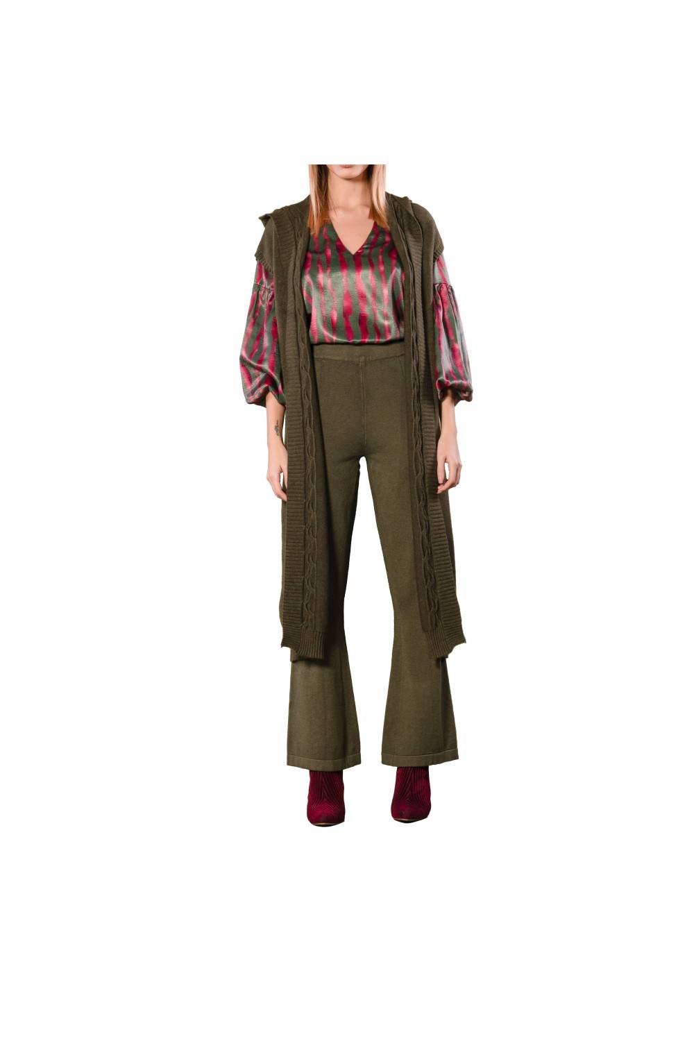 Nualy GILET CON CAPPUCCIO Vendita Calda
