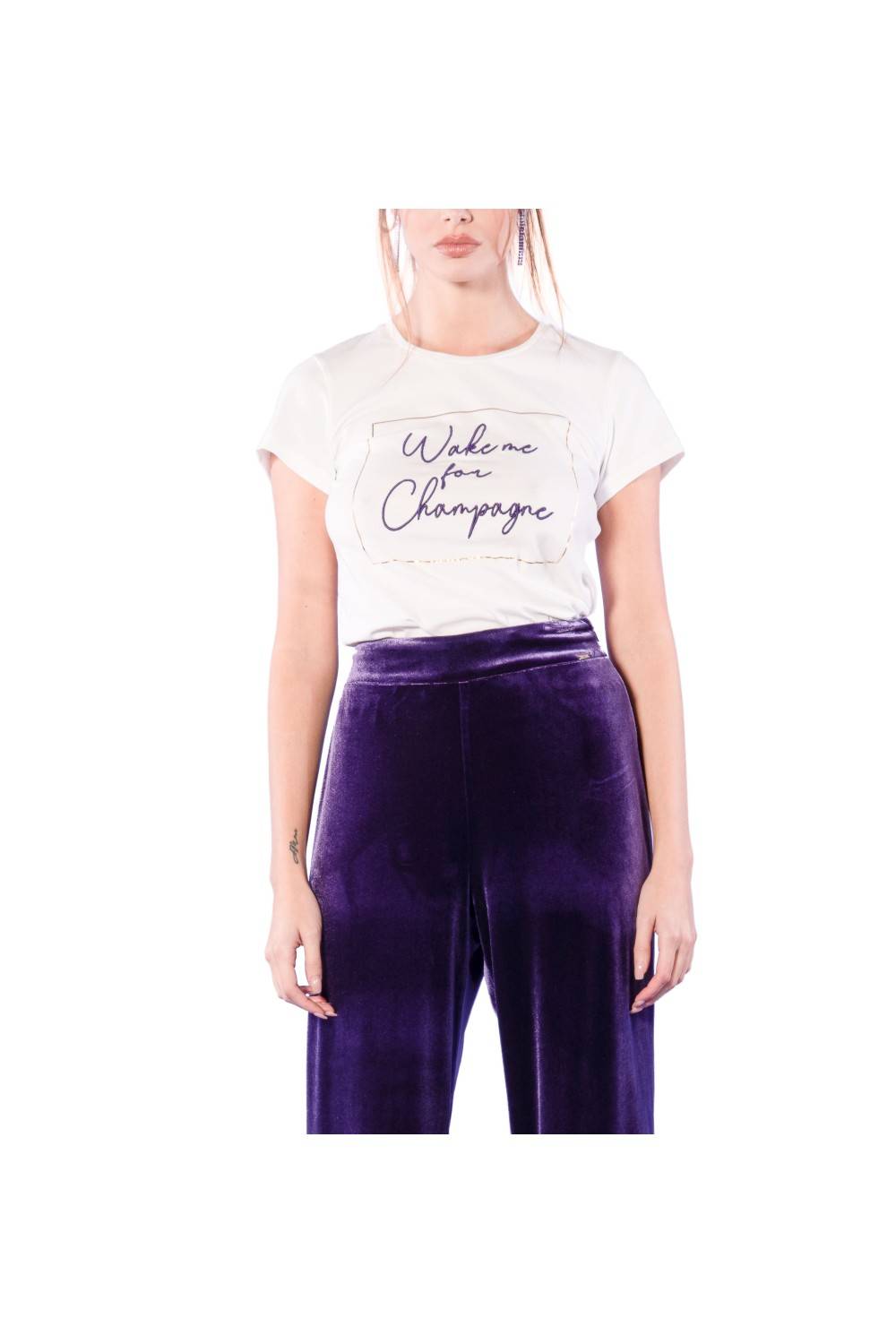 Nualy T-SHIRT CON STAMPA Vendite Flash