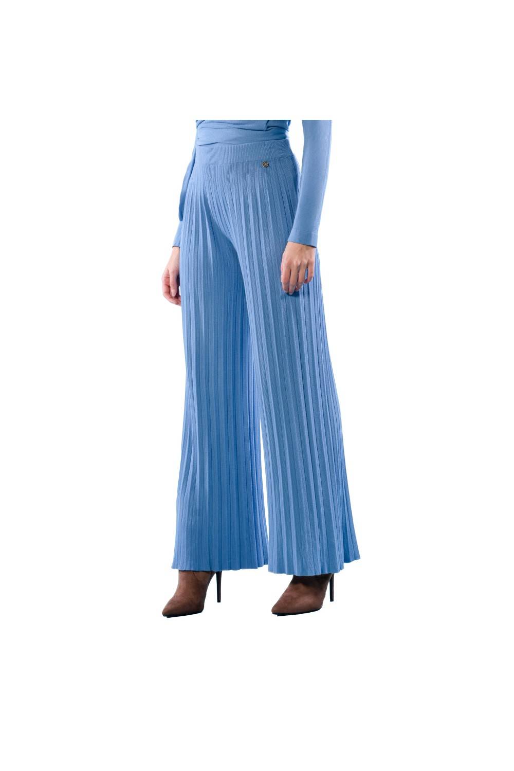 Nualy PANTALONE PLISSE Consegna Veloce